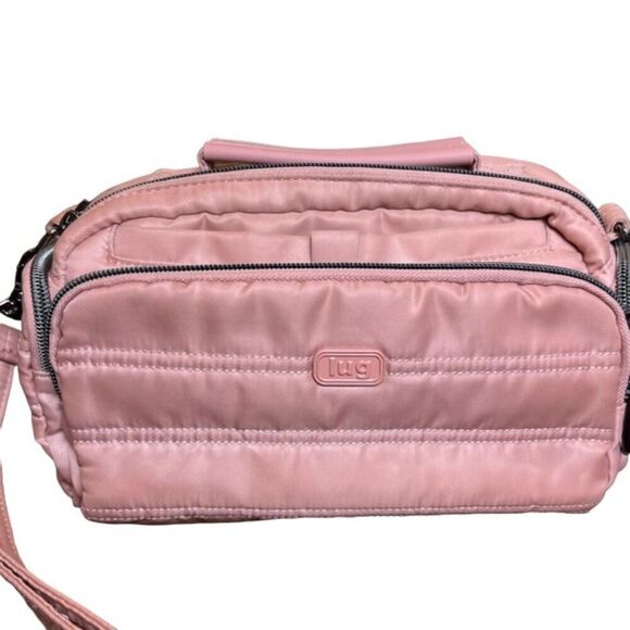 Lug Trolley CB Bag in Blush. (pink) Adjustable Crossbody strap and handle - Picture 1 of 15